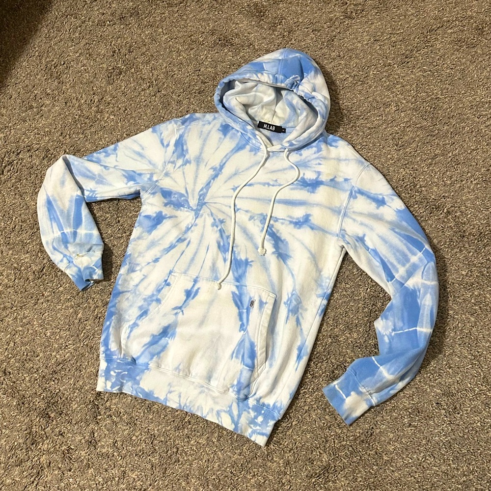 M.Lab tie dye hoodie. Blue n white